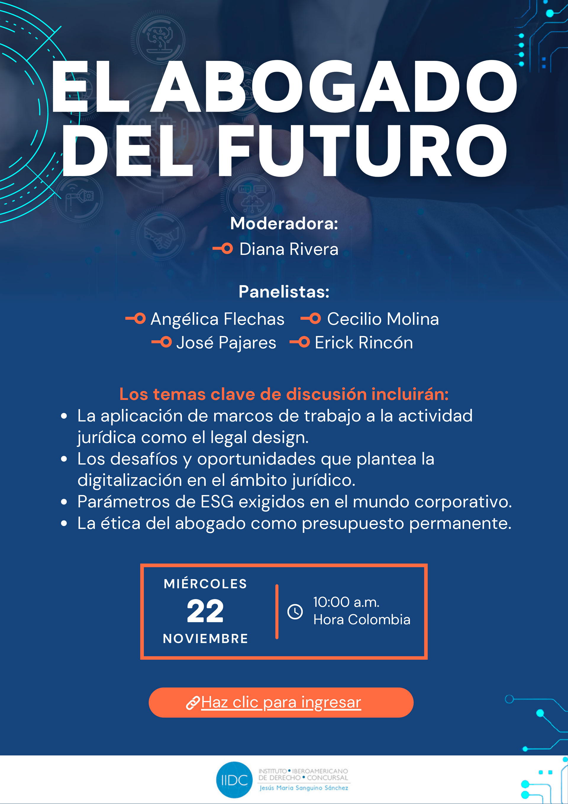 Flyer El Abogado del Futuro