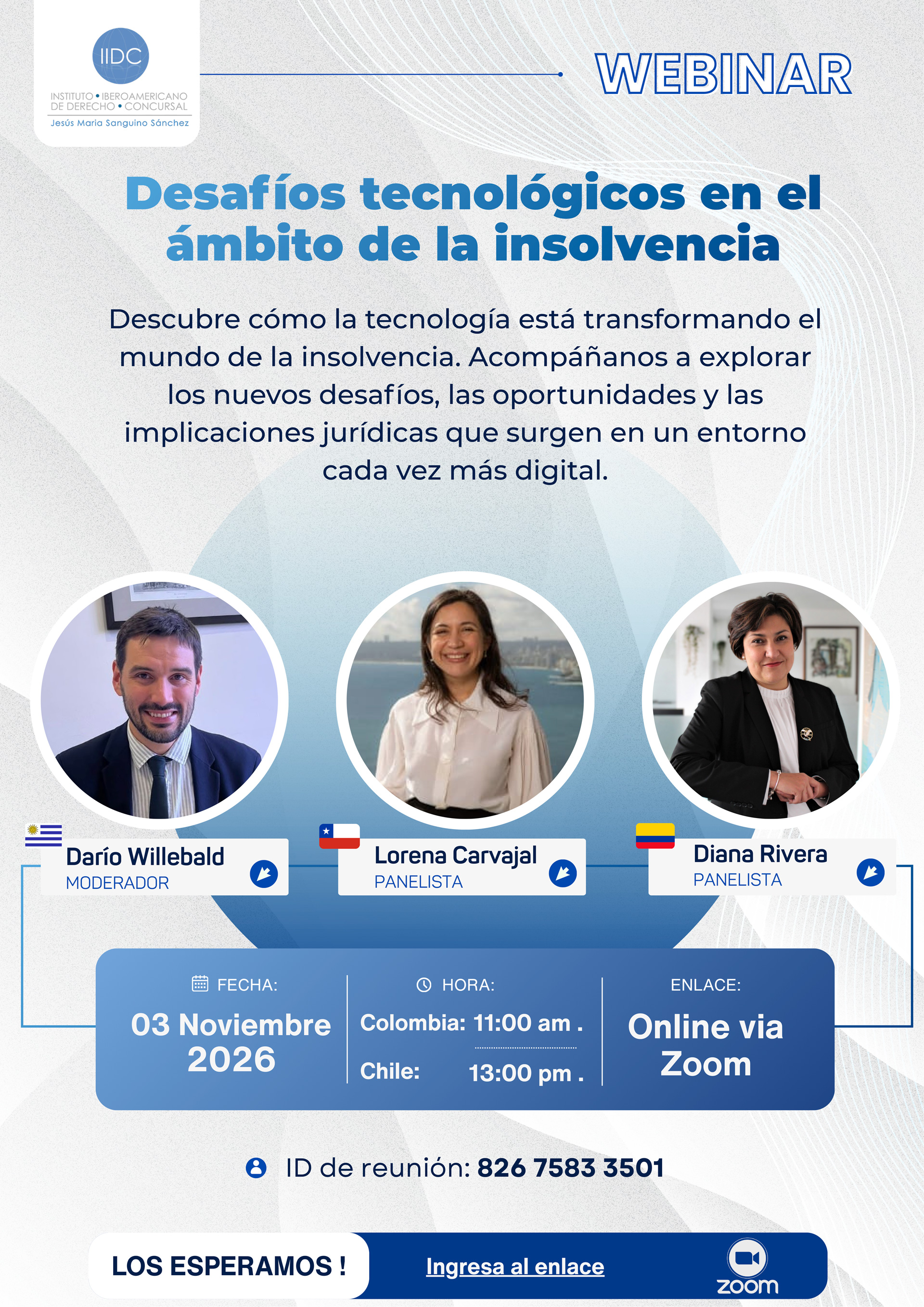 Webinar Desafios tecnologicos en el ambito de la insolvencia info